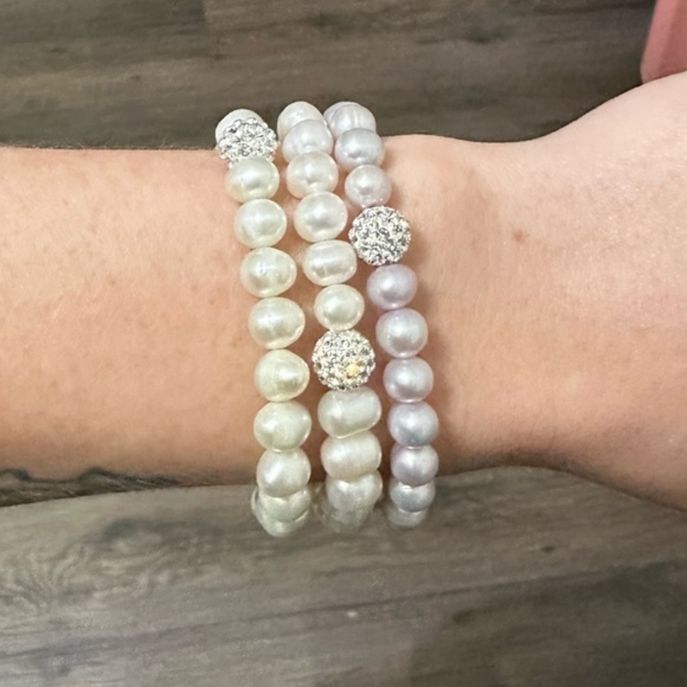 Pearl & Crystal Bracelets